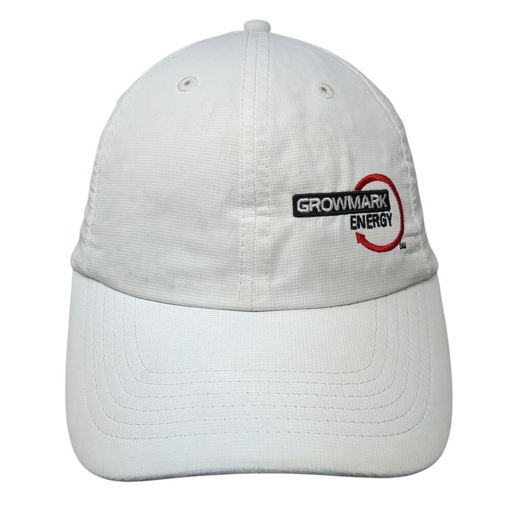 Growmark Energy Strapback Hat White One Size Embroidered Imperial